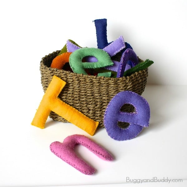 Homemade Toys: Felt Stuffed Letter Tutorial~ BuggyandBuddy.com