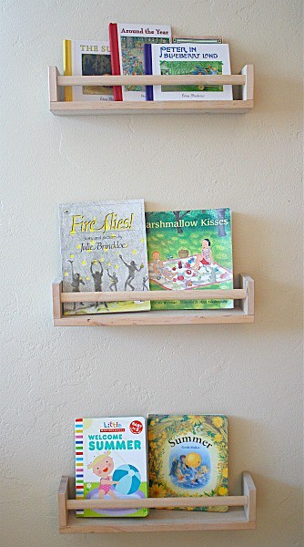 Art Projects for Kids: Ikea Bookshelf from Spice Racks