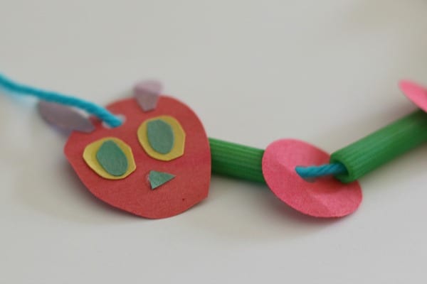 Creating The Very Hungry Caterpillar Necklace Craft for Kids