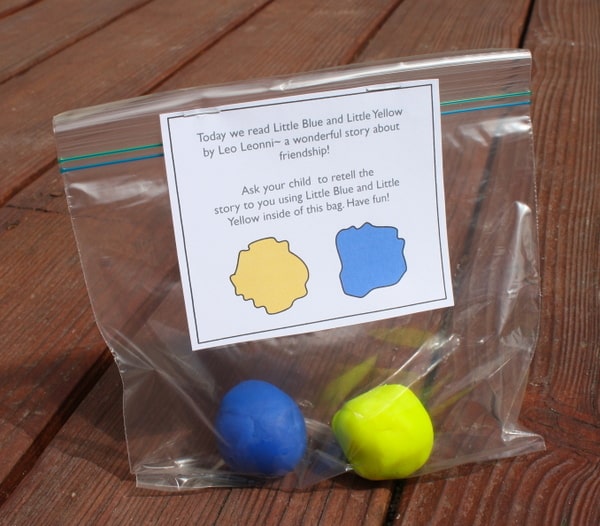 Fun with Little Blue and Little Yellow by Leo Lionni (and a free printable)