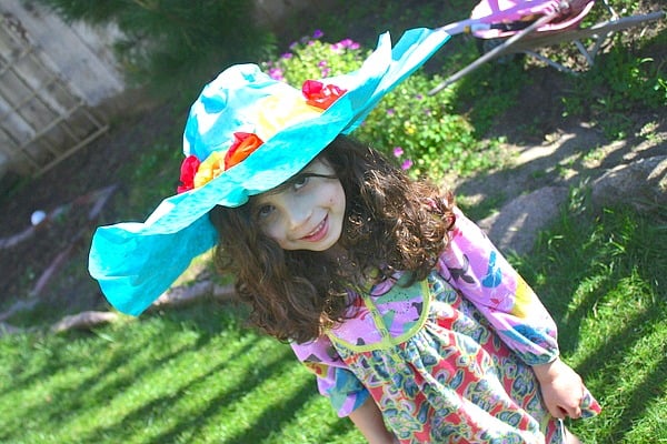 Spring Crafts for Kids: Paper Mache Spring Hat~ Buggy and Buddy
