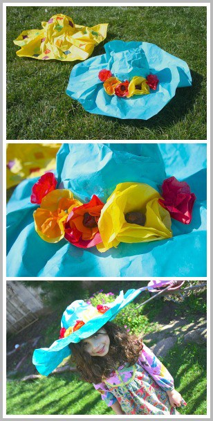 Spring Crafts for Kids: Paper Mache Spring Hat~ Buggy and Buddy