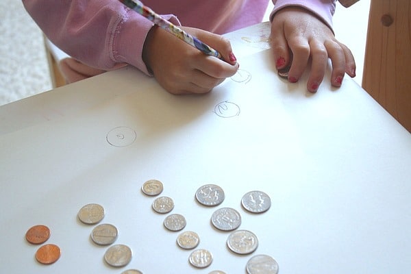 sketching coins
