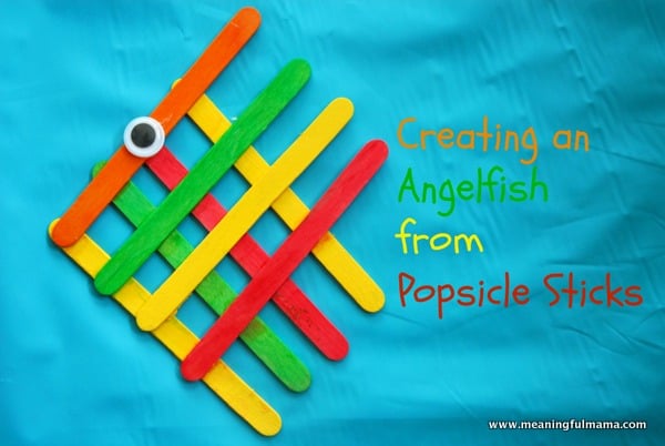 Angelfish from Popsicle Sticks