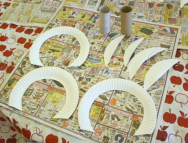 cut up paper plates