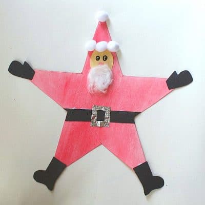 Homemade Christmas Ornaments: Santa Star