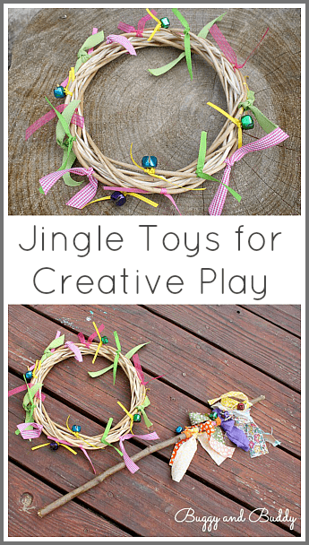 Make some jingle toys for creative play! So easy to make and very inexpensive! ~ Buggy and Buddy