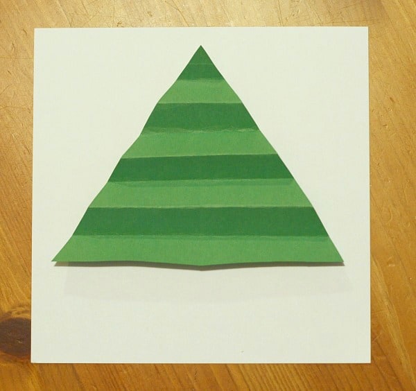 accordion fold the green triangle