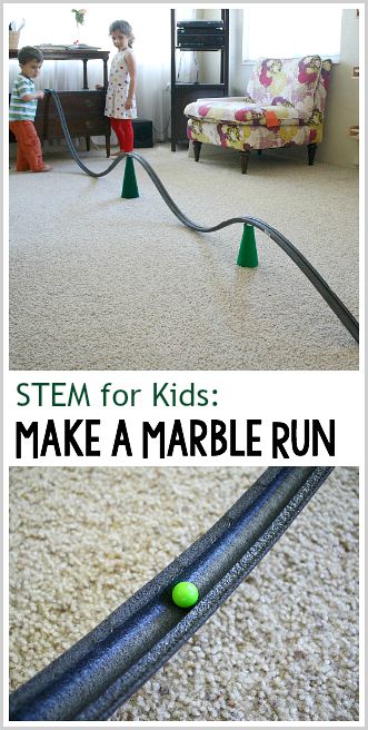 STEM Activity for Kids: Make your own marble run!