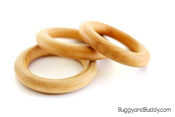 grab some wooden rings