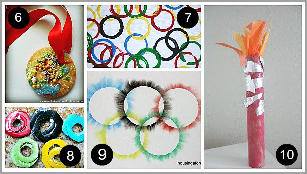 Olympic Themed Crafts and Activities for Kids