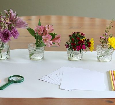 Flower Exploration Center: Sensory, Science, and Art for Spring!