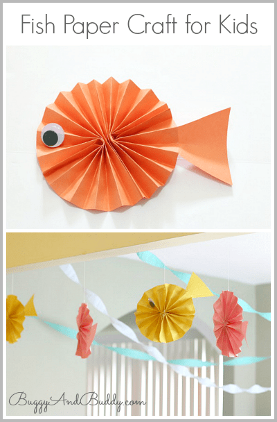 Fish Paper Craft for Kids~ Buggy and Buddy