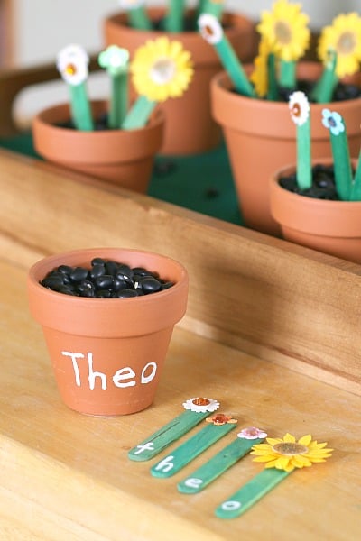 A fun way to teach a child how to spell their name!