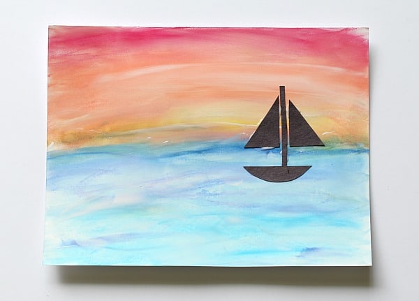 Art for Kids: Using Chalk and Tempera Paint to Make Ocean Scenes