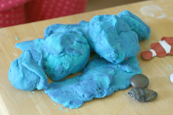 hide-and-seek with playdough