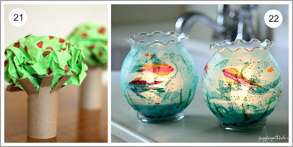 crafts for kids using tissue paper 