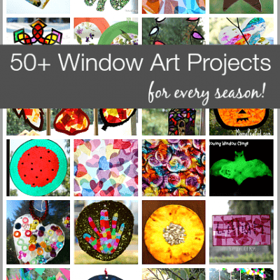 50+ Window Art Projects for Kids (for Every Season!)