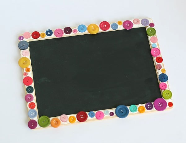 Homemade Chalkboard Frame Using Mod Podge Collage Clay