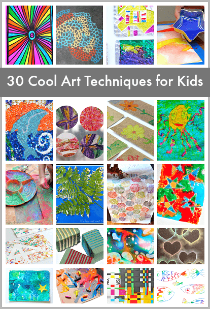 30 Super Cool Art Techniques for Kids