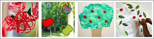 apple themed crafts for kids