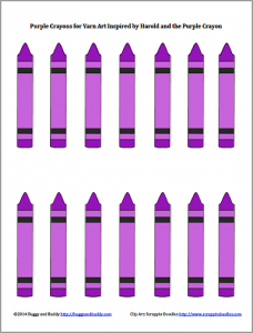 purple crayon printable for Harold and the Purple Crayon