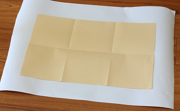 how to fold paper into six sections