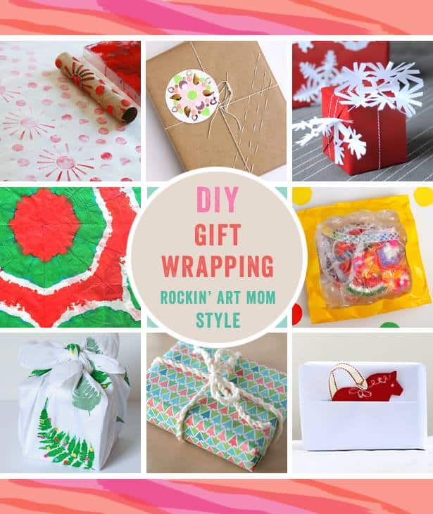 DIY Gift Wrapping Ideas from the Rockin' Art Moms