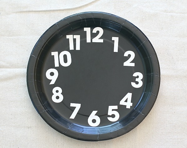 add numbers to your clock craft
