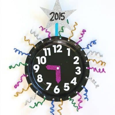New Year’s Eve with Kids: Countdown Clock Craft Using Paper Plates