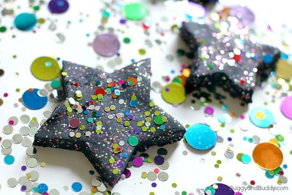 Celebration Playdough Recipe: Perfect for New Years or a Birthday!~ BuggyandBuddy.com
