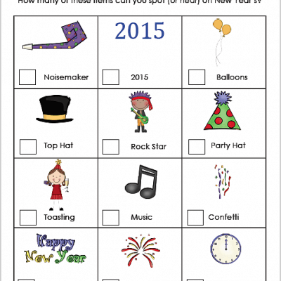 New Year’s Eve for Kids: Scavenger Hunt {Free Printable}