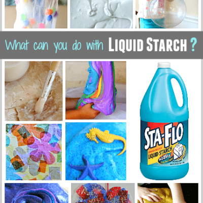 liquid starch crafts
