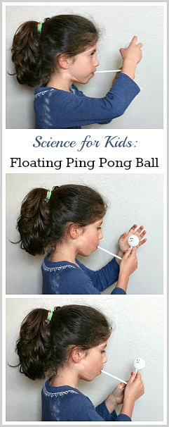 Cool Science for Kids: Floating Ping Pong Ball Activity~ BuggyandBuddy.com