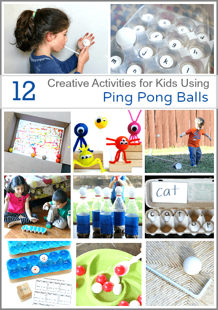 12 Creative Activities for Kids Using Ping Pong Balls