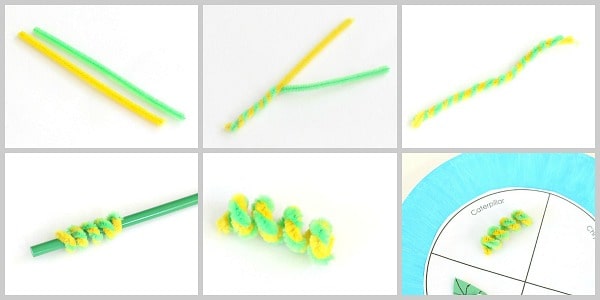 how to make a caterpillar using pipe cleaners