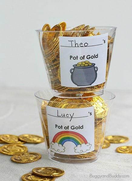 Math Games for Kids: St. Patrick's Day Gold Coin Hide-and-Seek~ BuggyandBuddy.com