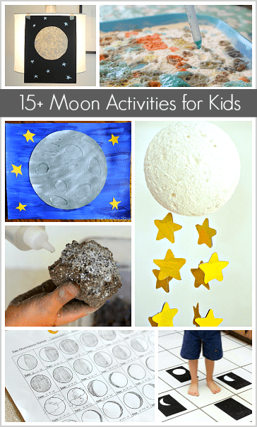 15+ Moon-Themed Crafts, Science Activities, Book Lists, and Sensory Play Ideas