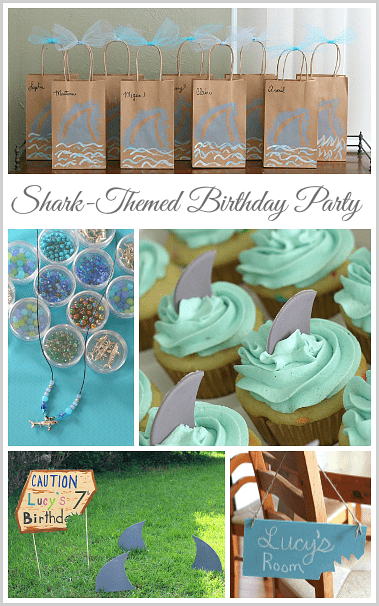 Shark Themed Birthday Party (w/ shark activities, crafts and more!) ~ BuggyandBuddy.com