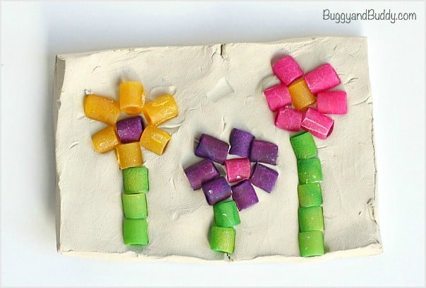 Flower Mosaic Craft for Kids (Perfect for Mother's Day)~ BuggyandBuddy.com
