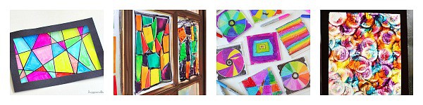 Faux Stained Glass Crafts for Kids