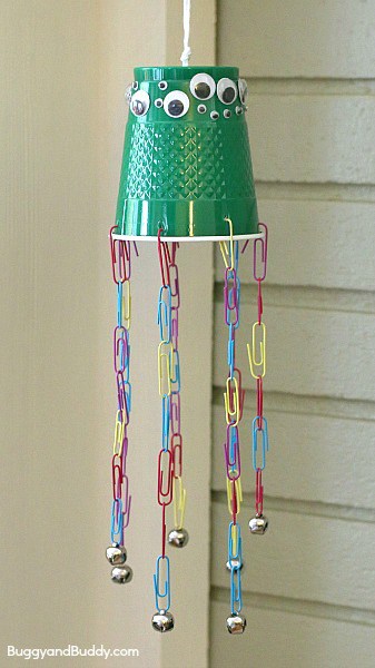 Jellyfish Wind Chime Fine Motor Craft for Kids
