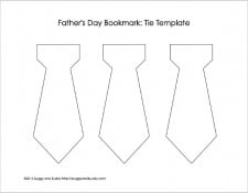 Father's Day Craft: Tie-Shaped Bookmark Using Tear Art - Buggy and Buddy