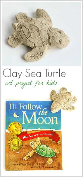 Ocean Art Activity for Kids: Make sea turtles using clay! ~ BuggyandBuddy.com