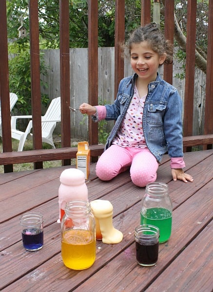  colorful chemical reactions with baking soda and vinegar
