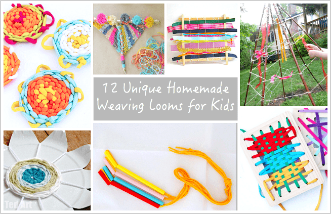 12 Unique and Homemade Looms for Weaving with Kids
