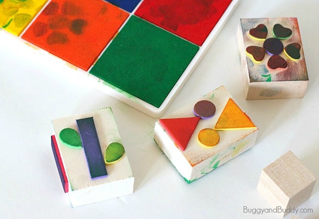 how to make stamps using foam stickers