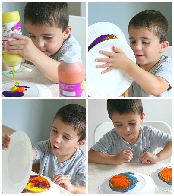 Action Art: Paper Plate Twisting