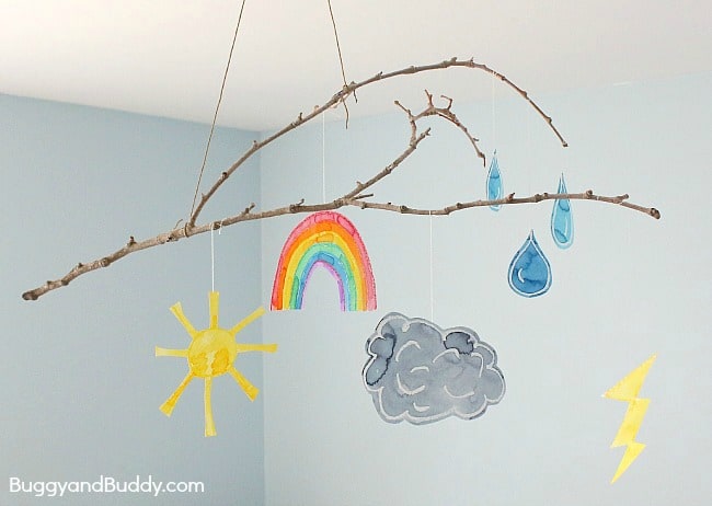 Make a Weather Mobile Craft for Kids ~ BuggyandBuddy.com
