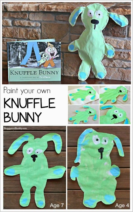 Art Project for Kids: Paint your own knuffle bunny! ~ BuggyandBuddy.com